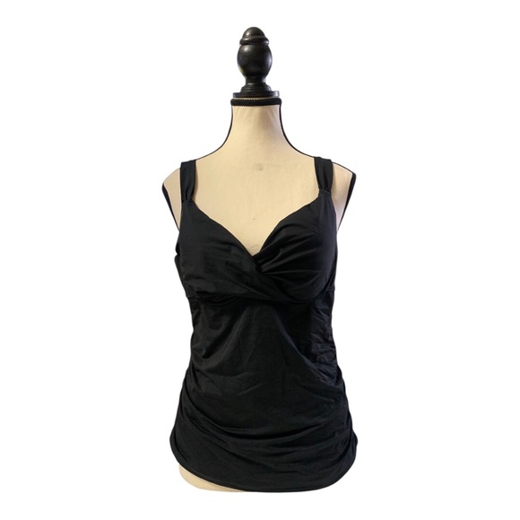 Anne Cole Swim Twist Ruched Tankini Top - Picture 15 of 16